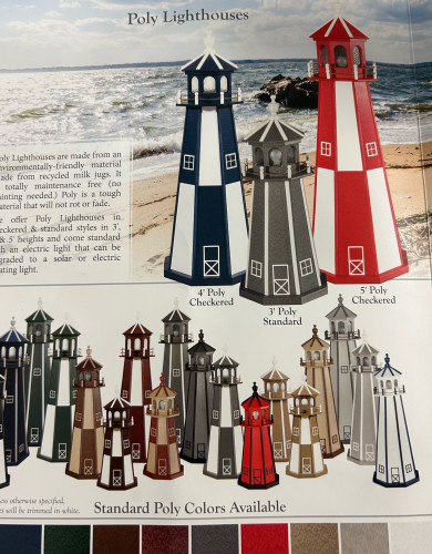 Coastal Charm Poly Lighthouses