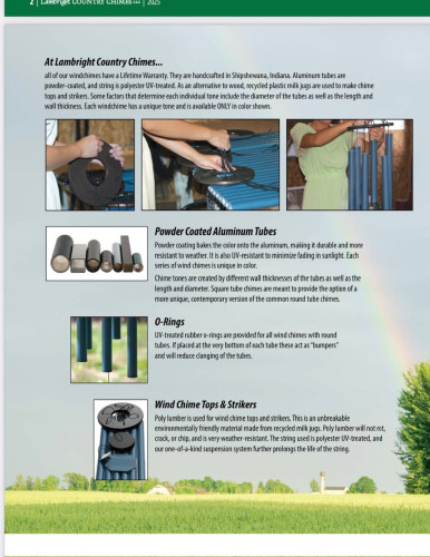 Lambright Chimes Materials & Build