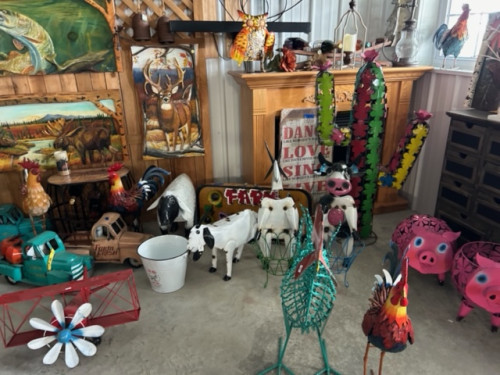 Whimsical Farm Animal Metal Decor