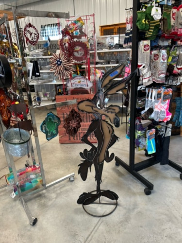 Wile E. Coyote Metal Art