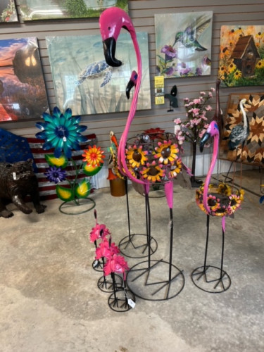 Whimsical Garden Decor Display