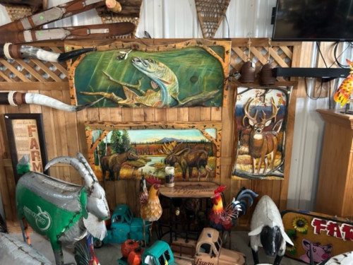 Rustic Wildlife and Farm Decor Wall
